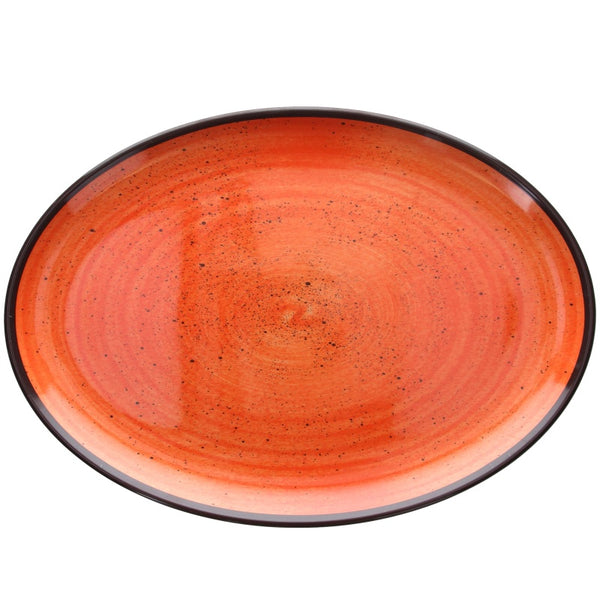 Vassoio Ovale cm 48x34, Colore Arancio, Collezione Show Plate Colourful - Tognana Porcellane