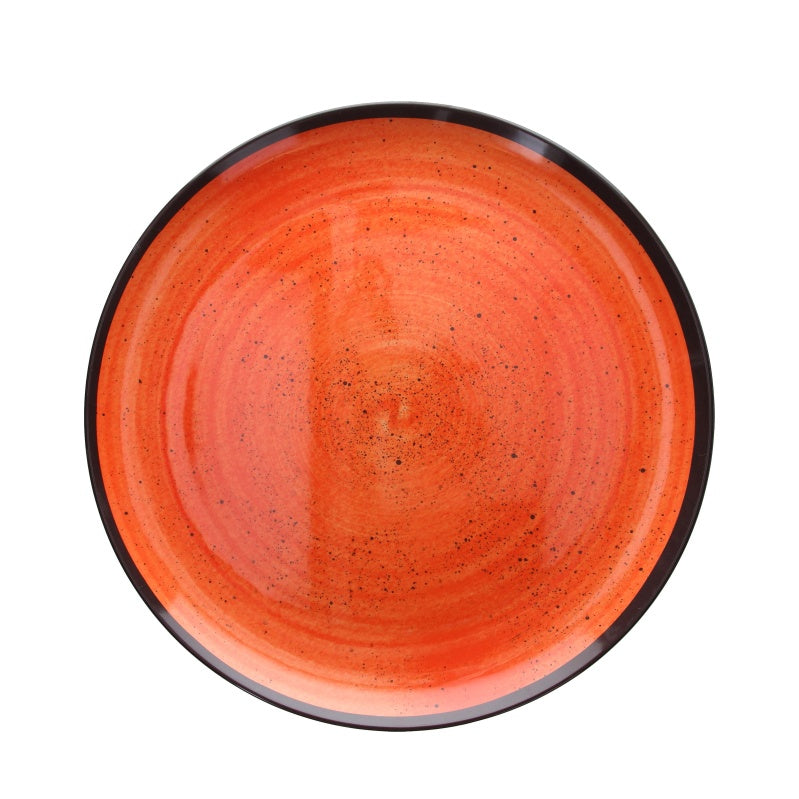 Vassoio Rotondo Ø 30, Colore Arancio, Collezione Show Plate Colourful - Tognana Porcellane