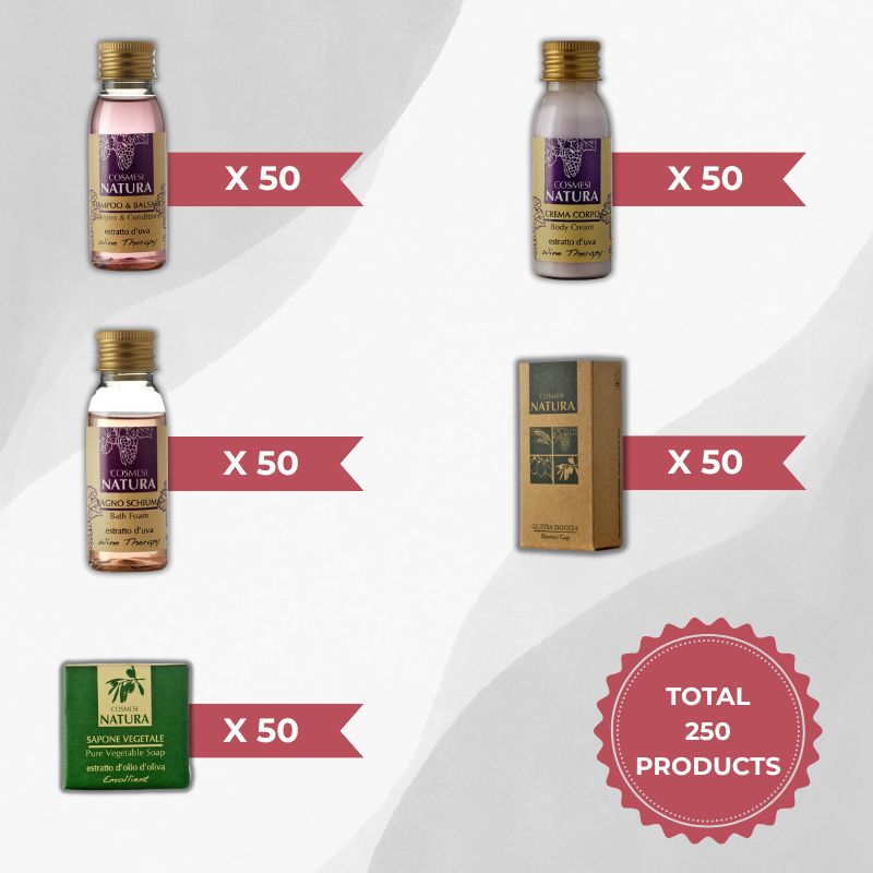 Starter Kit Cosmesi Natura Wine Therapy - 250 pieces