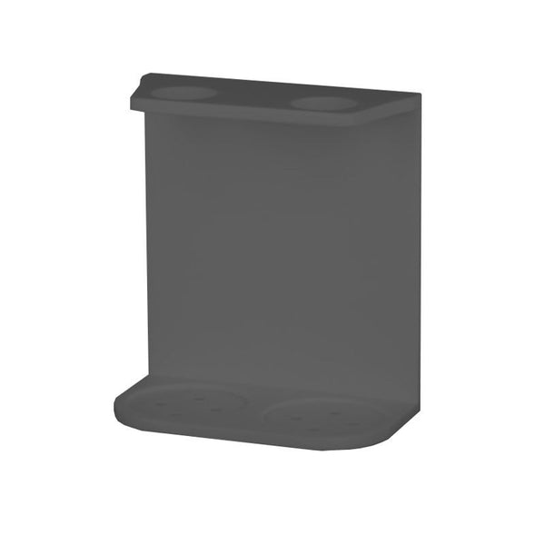 Doppelhalterung aus schwarzem Plexiglas für 500ml-Flakons der Linie SPA Concept