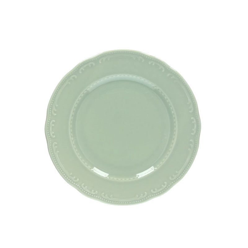 Piatto Dessert In Porcellana Verde Ø cm 22, collezione Vecchio Vienna - Tognana Porcellane